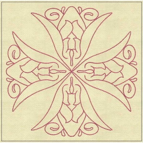 TDZ180 - Angel Lines 4x4 Backstitch