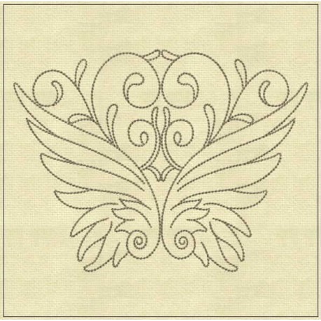 TDZ181 - Angel Lines 5x5 Backstitch