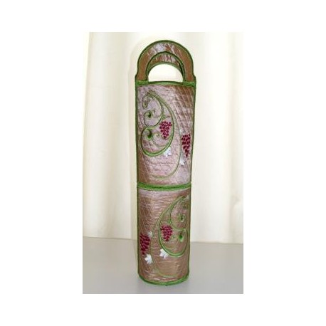 TDZ089 - Floral Vine Wine Bag