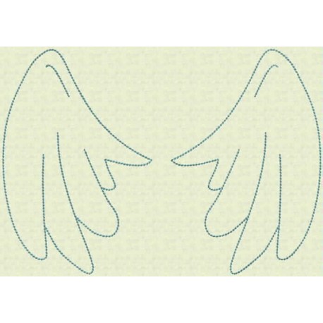 TDZ105 - Angel Wings Backstitch