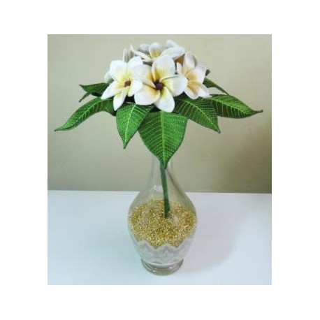 TDZ127 - 3D White Frangipani